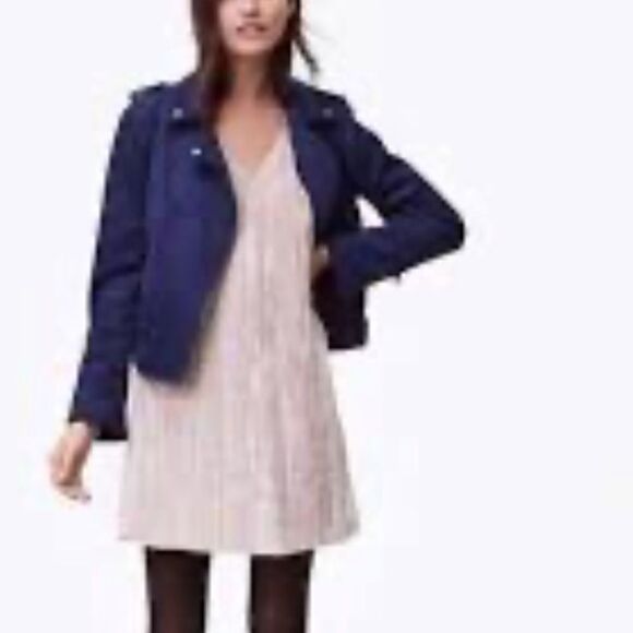 Loft NWT sleeveless v neck crushed velvet swing dress size 8 - Picture 2 of 13